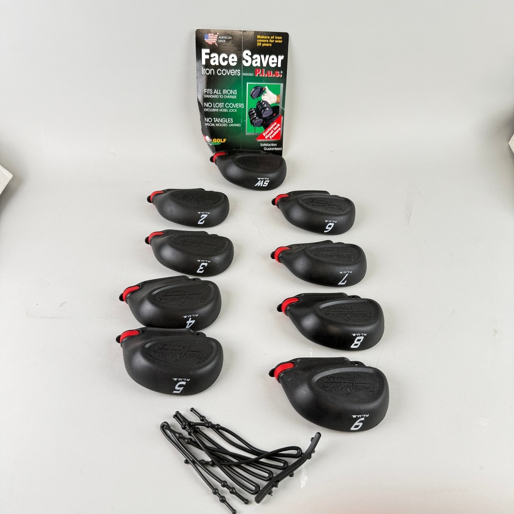 Iron Covers Set - Black with Red Accents